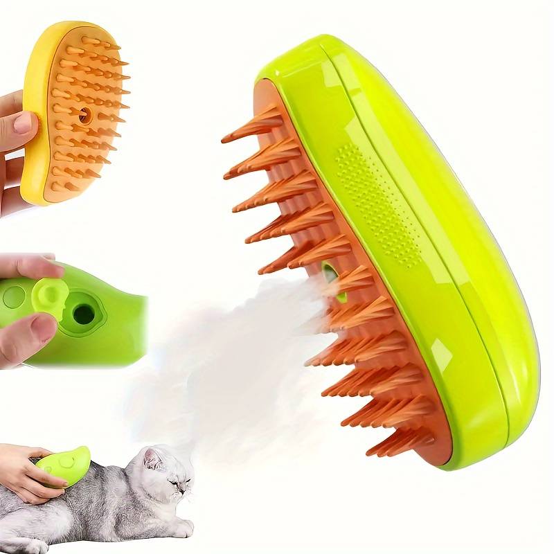 Purr™ - Steamy Cat Brush (Anti-Static & Non Irritating)