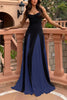 Bloch™ - Spaghetti Strap Color Block Swing Maxi Party Dress