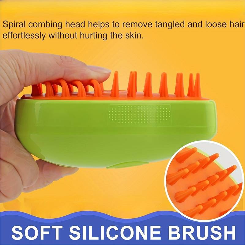 Purr™ - Steamy Cat Brush (Anti-Static & Non Irritating)