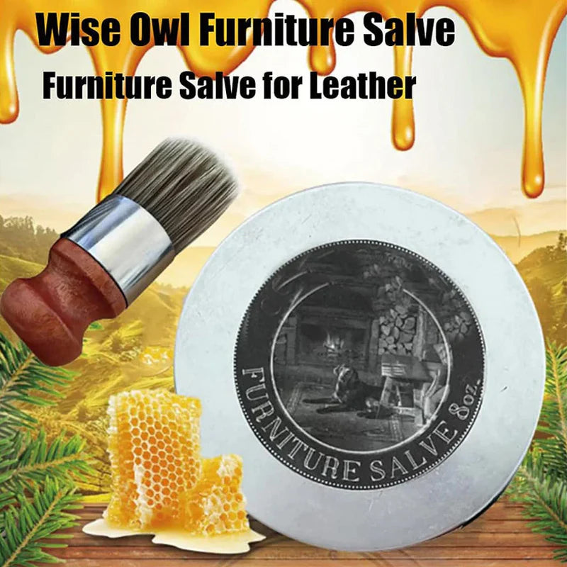 Leather and Furniture Salve and Brush Set (2 Sets)