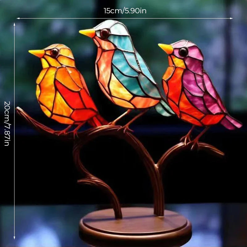 Birds on Branches™ Stained Glass Ornament