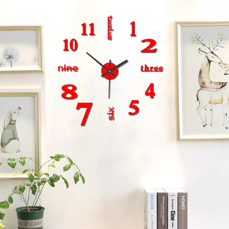 TimeScape™ 3D Wall Decal Decorative Clock