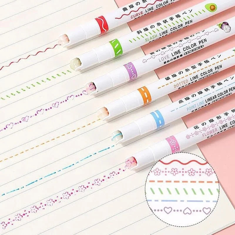 GlowCurve™ - Curve Highlighter Pen [Set of 6]