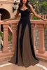 Bloch™ - Spaghetti Strap Color Block Swing Maxi Party Dress