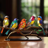 NesTings™ - Birds on Branches Stained Glass Ornaments