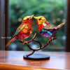 NesTings™ - Birds on Branches Stained Glass Ornaments