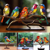 NesTings™ - Birds on Branches Stained Glass Ornaments