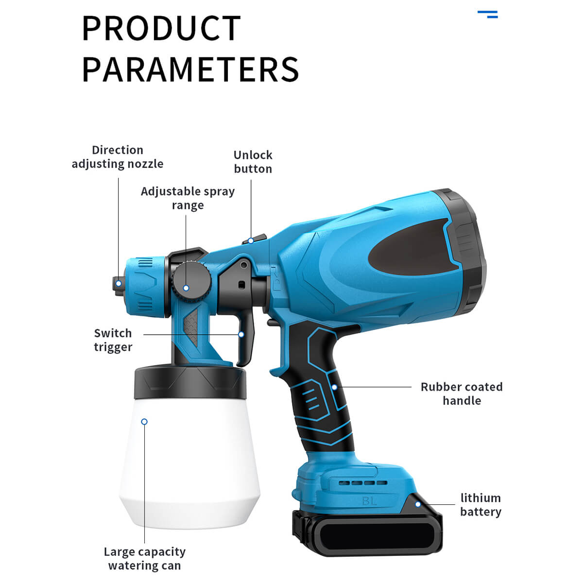 SprayGun™ - High-Pressure Cordless Paint Sprayer