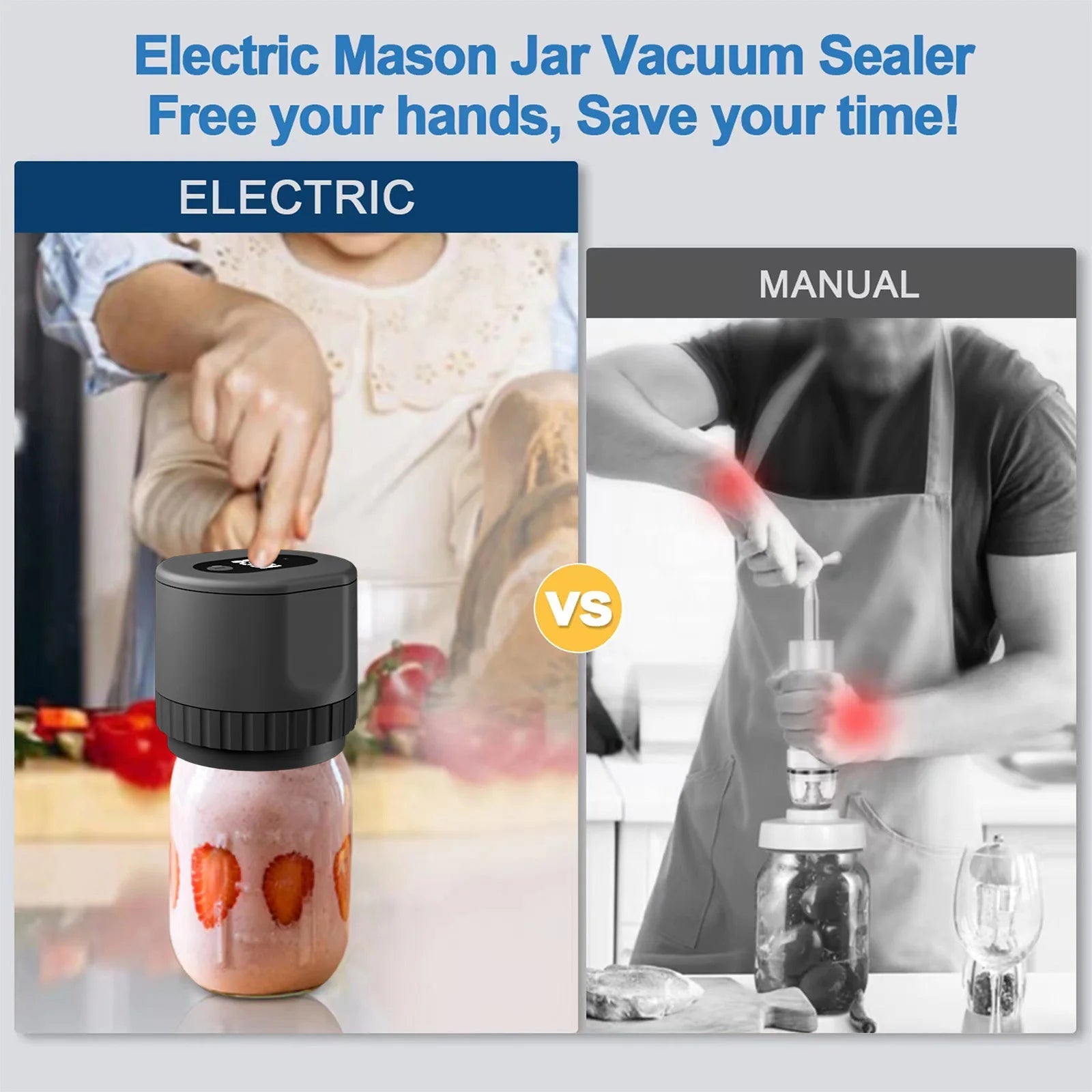 JarVac™ - Vacuum Jar Sealer