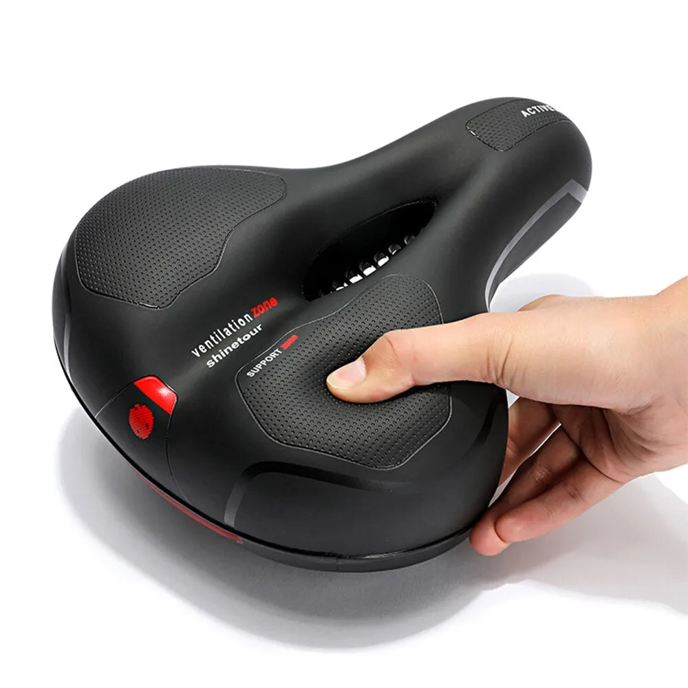 Vibrex™ - Universal Shock Absorbing & Reflective Bicycle Saddle