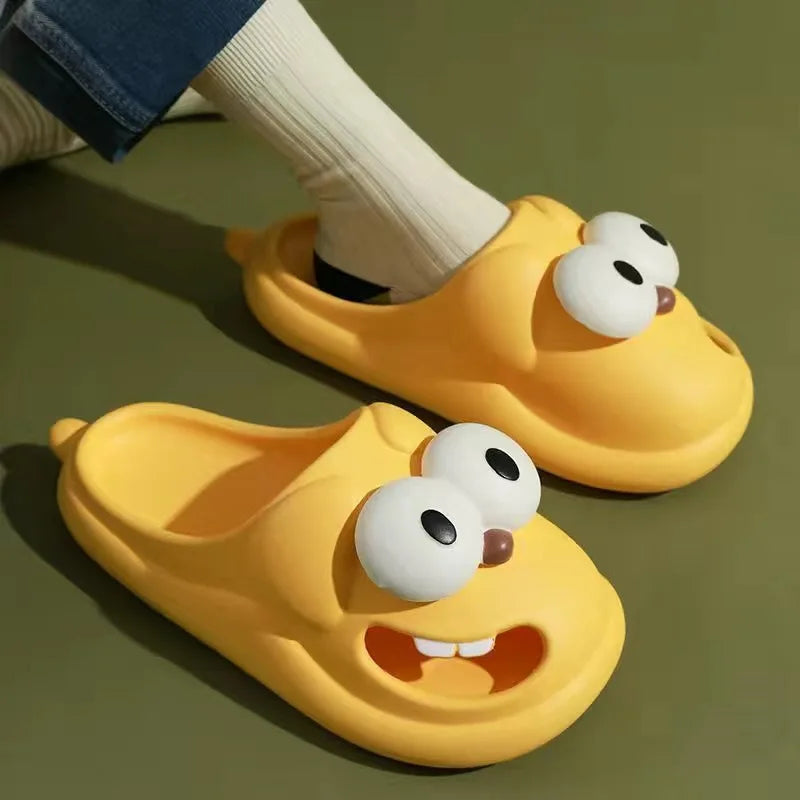 Bitfo™ - Funny Big Eyes Tongue Kiss Slippers