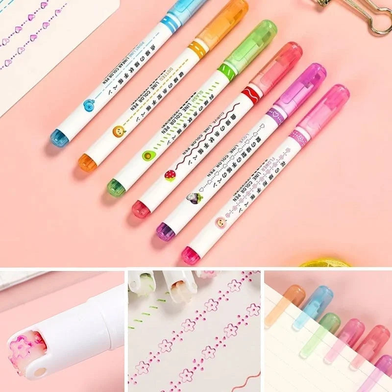 GlowCurve™ - Curve Highlighter Pen [Set of 6]