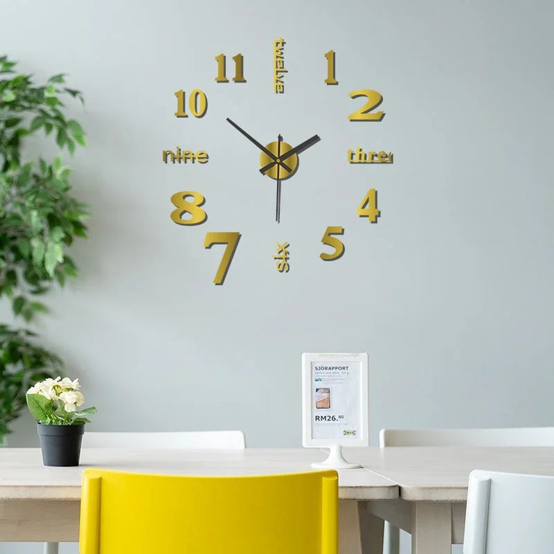 TimeScape™ 3D Wall Decal Decorative Clock