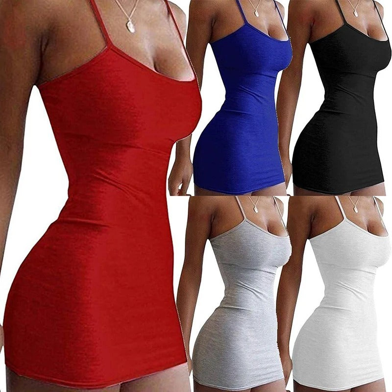 ChillOut™ - Spaghetti Strap Camisole Mini Dress