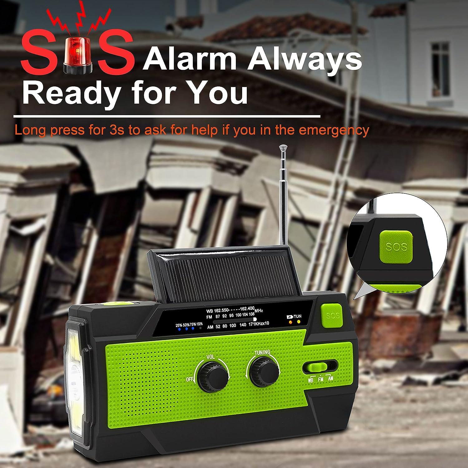 TrailRadio™ - Emergency Solar Powered Radio 2.0